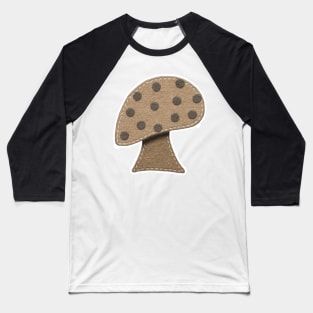 Brown Dotted Mushroom | Felt Look | Cherie's Art(c)2020 Baseball T-Shirt